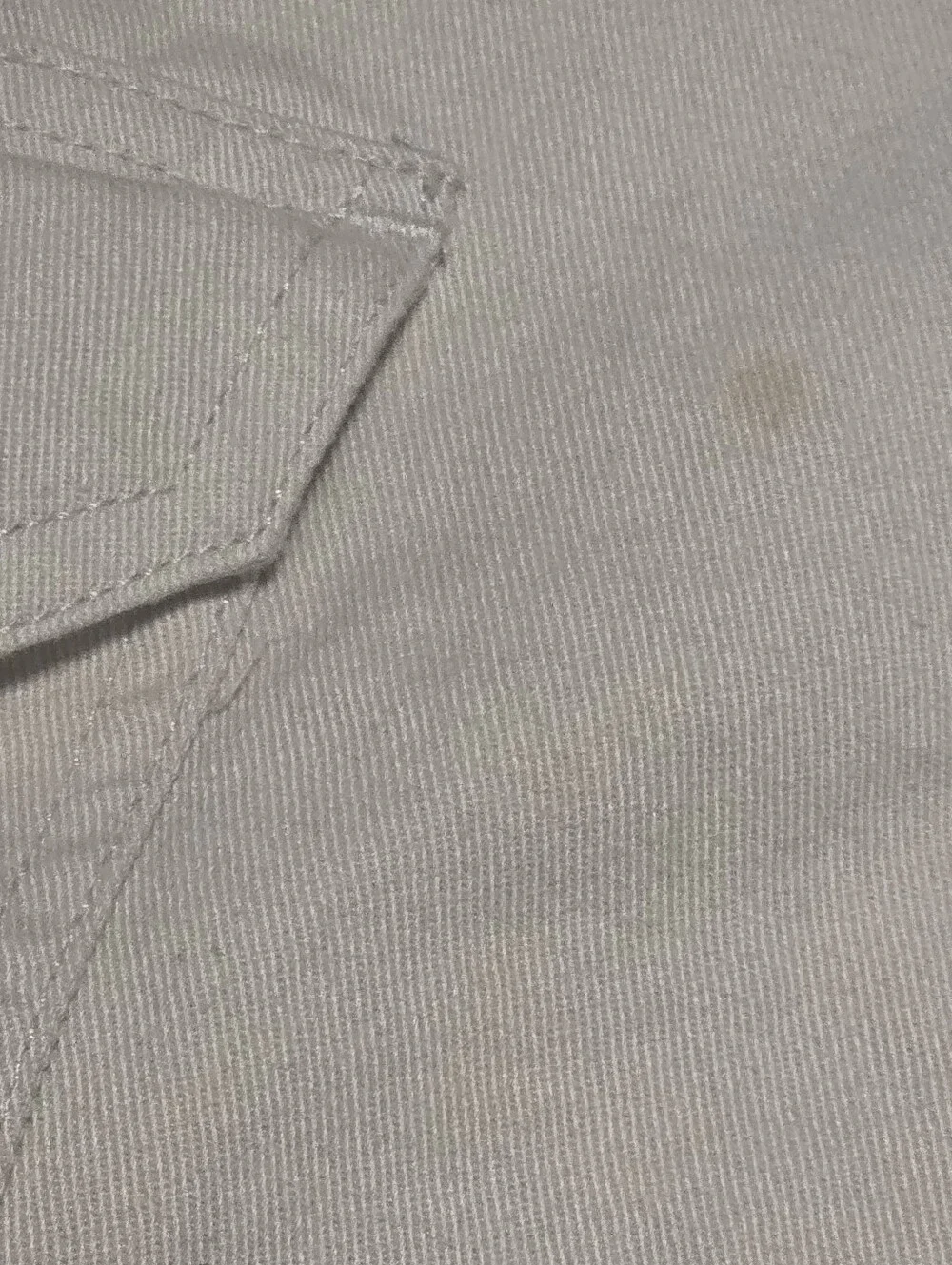 Chaps Preppy 100% Cotton Twill Cargo Shorts Off White Size 30